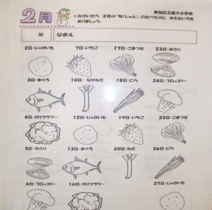 新宿区立西戸山っ子は栄養博士