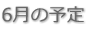 6月の予定